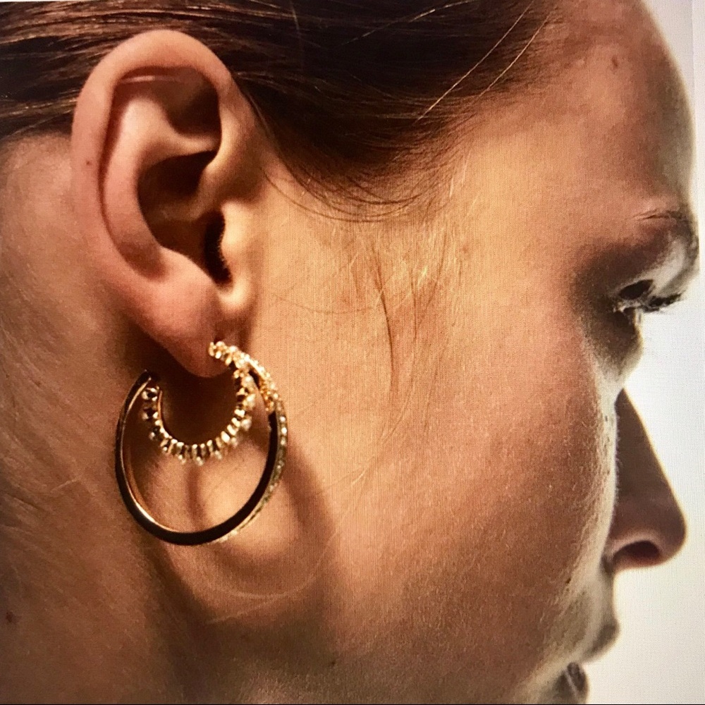 π« Zara Multi Layered Hoops π« - Picture 5 of 8